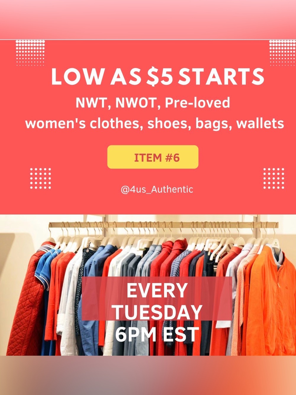 Low as $5 starts